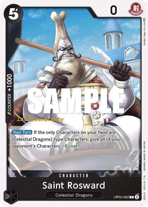 Image for Saint Rosward (OP05-092) (Awakening of the New Era: 1st Anniversary Tournament Cards) (OP05 ANN) - One Piece Card Game