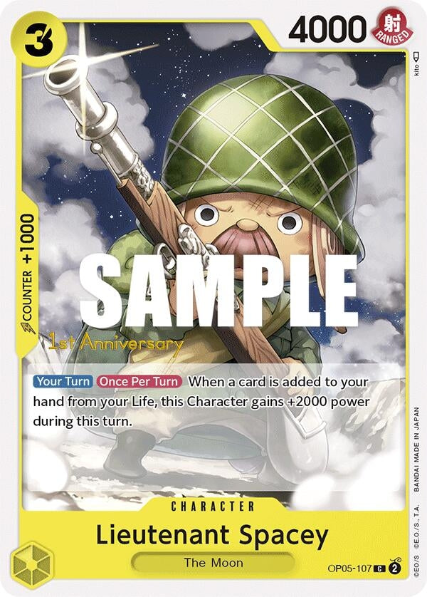 Image for Lieutenant Spacey (OP05-107) (Awakening of the New Era: 1st Anniversary Tournament Cards) (OP05 ANN) - One Piece Card Game