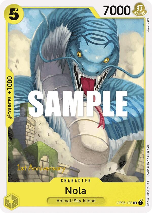 Image for Nola (OP05-108) (Awakening of the New Era: 1st Anniversary Tournament Cards) (OP05 ANN) - One Piece Card Game