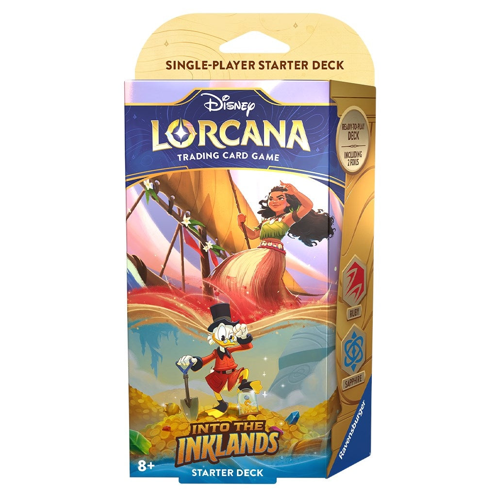 Image for Disney Lorcana: Into the Inklands Starter Deck (Ruby & Sapphire) - Disney Lorcana