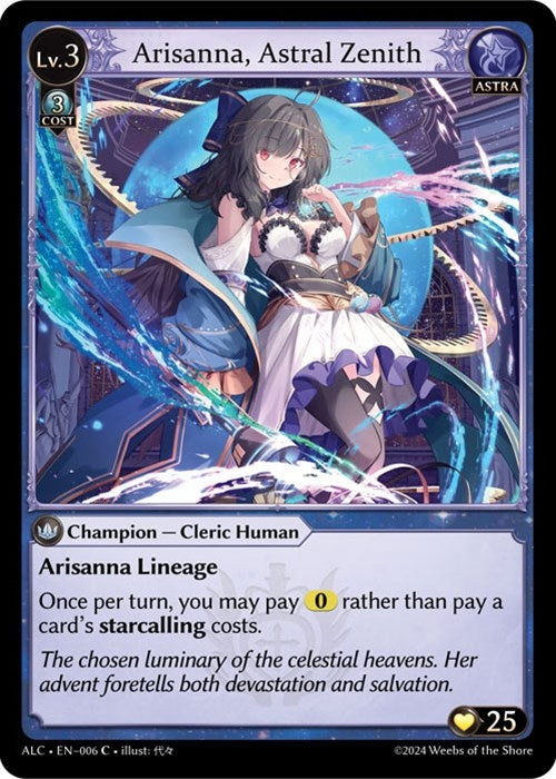 Image for Arisanna, Astral Zenith (006) (Alchemical Revolution) (ALC) - Grand Archive TCG