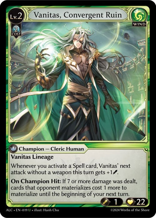 Image for Vanitas, Convergent Ruin (019) (Alchemical Revolution) (ALC) - Grand Archive TCG