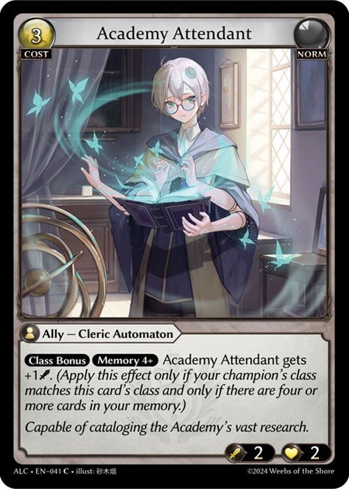 Image for Academy Attendant (041) (Alchemical Revolution) (ALC) - Grand Archive TCG