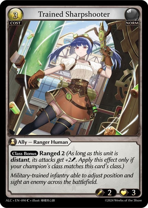 Image for Trained Sharpshooter (090) (Alchemical Revolution) (ALC) - Grand Archive TCG