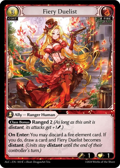 Image for Fiery Duelist (103) (Alchemical Revolution) (ALC) - Grand Archive TCG