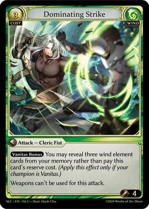 Image for Dominating Strike (156) (Alchemical Revolution) (ALC) - Grand Archive TCG
