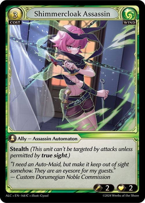 Image for Shimmercloak Assassin (168) (Alchemical Revolution) (ALC) - Grand Archive TCG