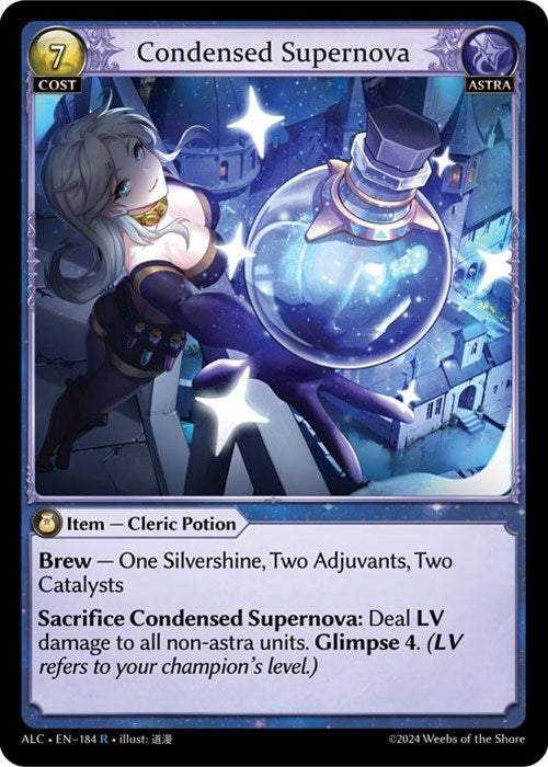 Image for Condensed Supernova (184) (Alchemical Revolution) (ALC) - Grand Archive TCG