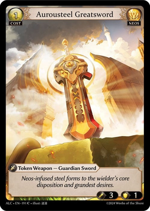 Image for Aurousteel Greatsword (191) (Alchemical Revolution) (ALC) - Grand Archive TCG