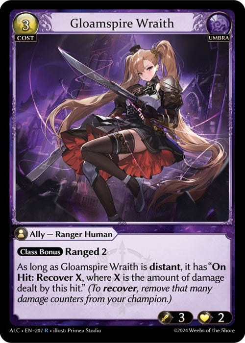 Image for Gloamspire Wraith (207) (Alchemical Revolution) (ALC) - Grand Archive TCG