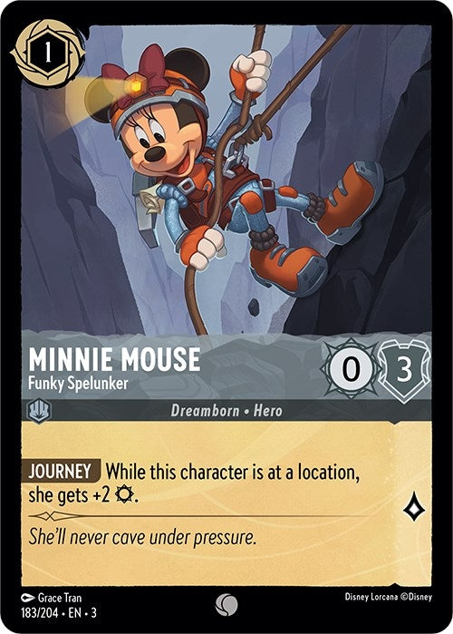 Image for Minnie Mouse - Funky Spelunker (183/204) (Into the Inklands) (3) - Disney Lorcana