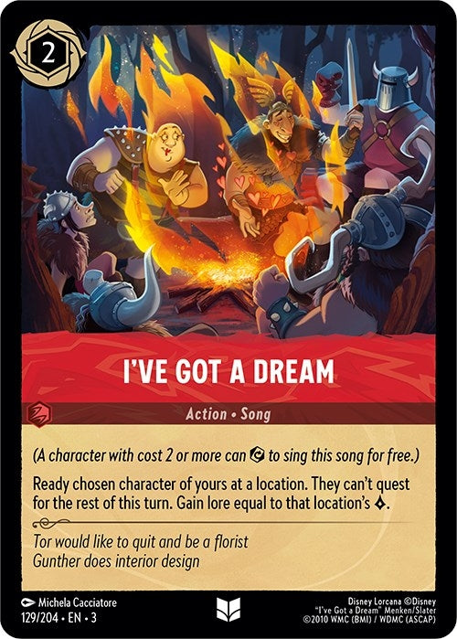 Image for I've Got a Dream (129/204) (Into the Inklands) (3) - Disney Lorcana