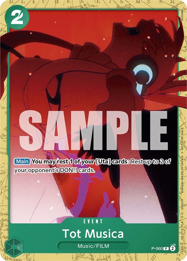 Image for Tot Musica (Starter Deck 11: Uta Deck Battle) (P-060) (One Piece Promotion Cards) (OP-PR) - One Piece Card Game