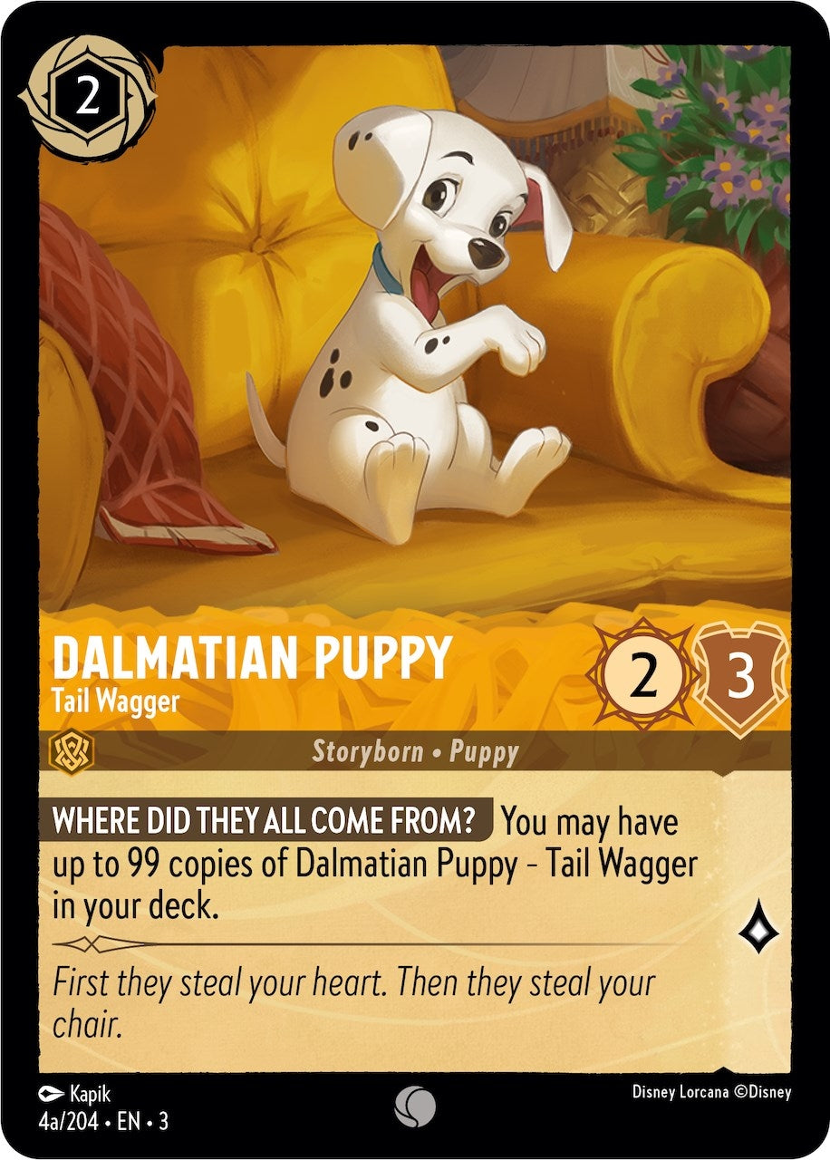 Image for Dalmatian Puppy - Tail Wagger (4a/204) (4a/204) (Into the Inklands) (3) - Disney Lorcana