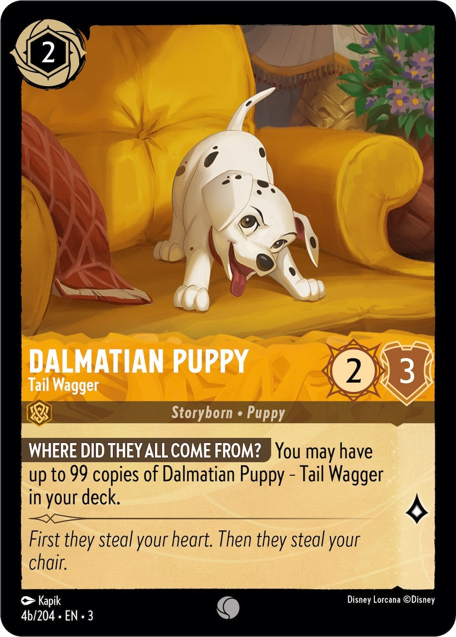 Image for Dalmatian Puppy - Tail Wagger (4b/204) (4b/204) (Into the Inklands) (3) - Disney Lorcana