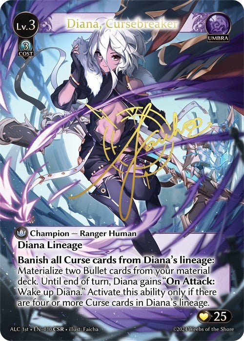 Image for Diana, Cursebreaker (CSR) (ALC1E) (010) (Alchemical Revolution) (ALC) - Grand Archive TCG