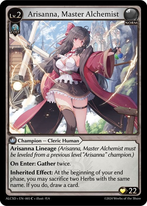 Image for Arisanna, Master Alchemist (005) (Alchemical Revolution Starter Decks) (ALCSD) - Grand Archive TCG