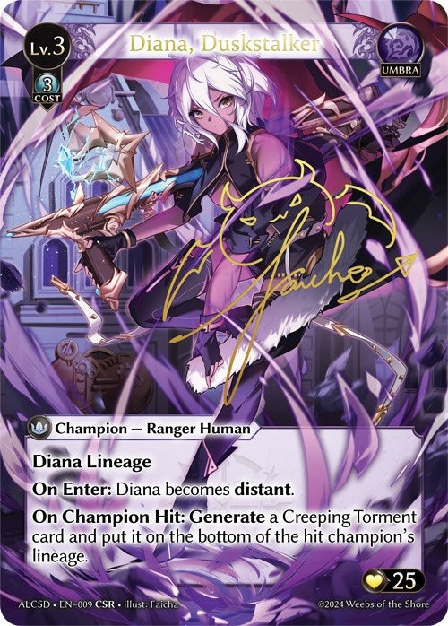 Image for Diana, Duskstalker (CSR) (009) (Alchemical Revolution Starter Decks) (ALCSD) - Grand Archive TCG