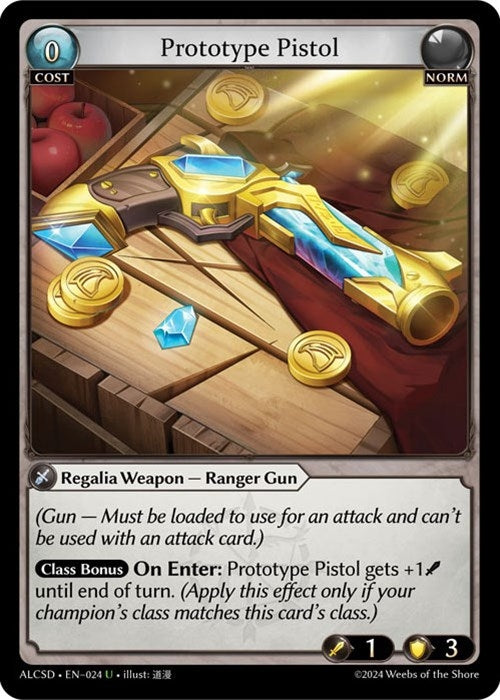 Image for Prototype Pistol (024) (Alchemical Revolution Starter Decks) (ALCSD) - Grand Archive TCG