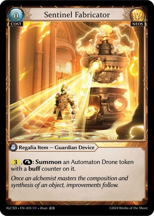 Image for Sentinel Fabricator (035) (Alchemical Revolution Starter Decks) (ALCSD) - Grand Archive TCG