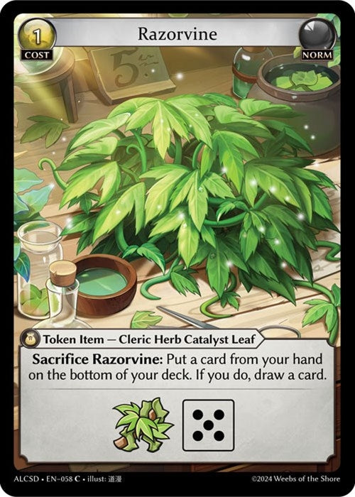 Image for Razorvine (058) (Alchemical Revolution Starter Decks) (ALCSD) - Grand Archive TCG