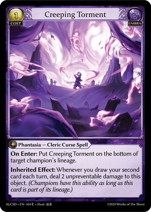 Image for Creeping Torment (104) (Alchemical Revolution Starter Decks) (ALCSD) - Grand Archive TCG