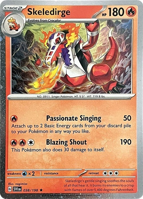 Image for Skeledirge - 038/198 (Cosmos Holo) (038/198) (Miscellaneous Cards & Products) (MCAP) - Pokemon