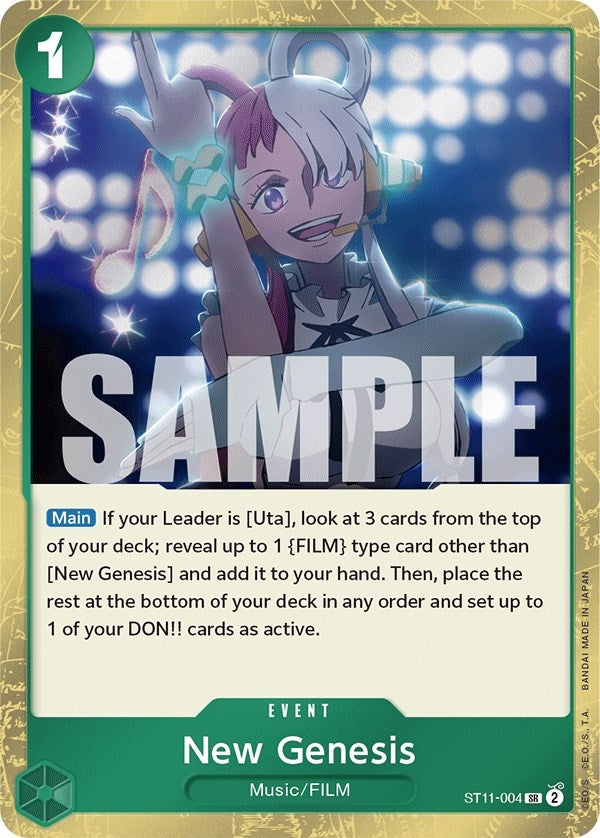 Image for New Genesis (ST11-004) (Starter Deck 11: Uta) (ST-11) - One Piece Card Game