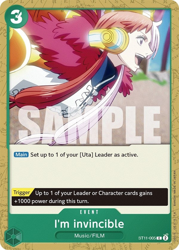 Image for I'm invincible (ST11-005) (Starter Deck 11: Uta) (ST-11) - One Piece Card Game