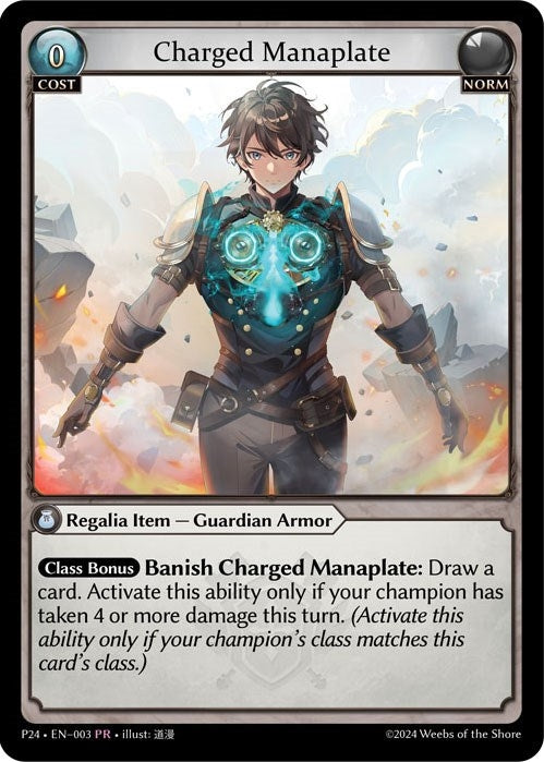 Image for Charged Manaplate (003) (Promotional Cards) (P) - Grand Archive TCG