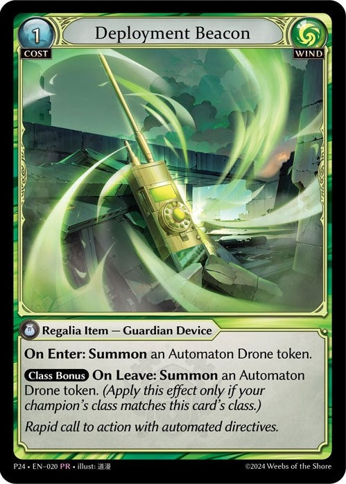 Image for Deployment Beacon (020) (Promotional Cards) (P) - Grand Archive TCG