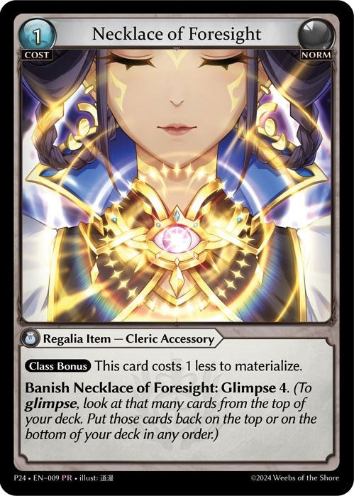 Image for Necklace of Foresight (009) (Promotional Cards) (P) - Grand Archive TCG