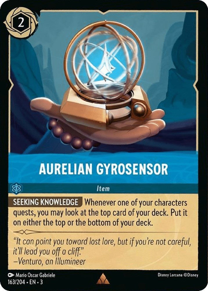 Image for Aurelian Gyrosensor (163/204) (Into the Inklands) (3) - Disney Lorcana