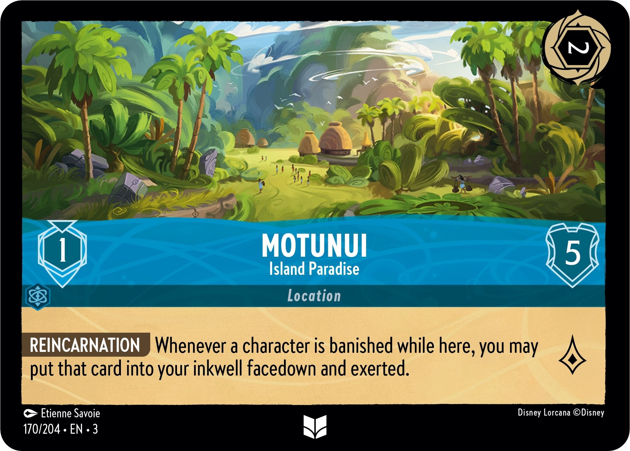 Image for Motunui - Island Paradise (170/204) (Into the Inklands) (3) - Disney Lorcana
