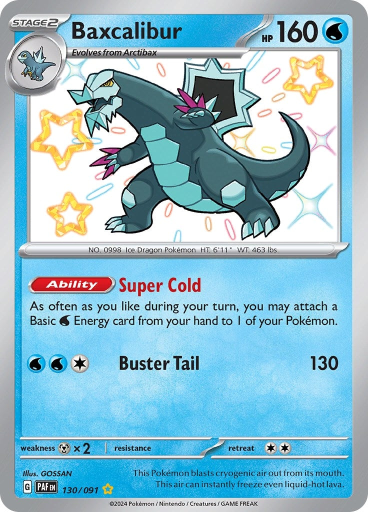 Image for Baxcalibur (130/091) (SV: Paldean Fates) - Pokemon