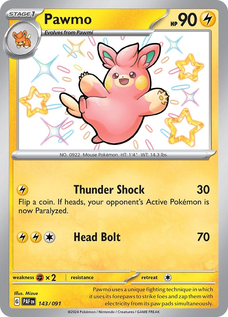 Image for Pawmo (143/091) (SV: Paldean Fates) - Pokemon