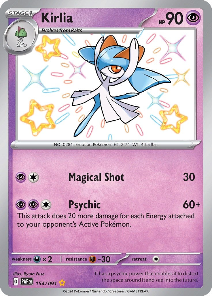Image for Kirlia (154/091) (SV: Paldean Fates) - Pokemon