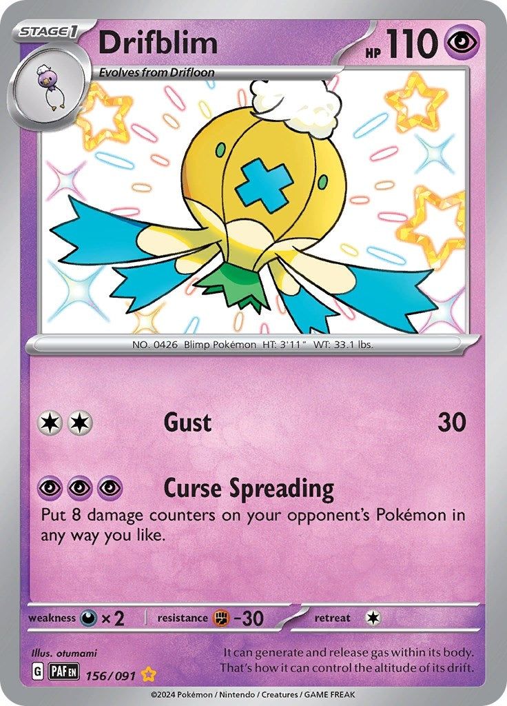 Image for Drifblim (156/091) (SV: Paldean Fates) - Pokemon
