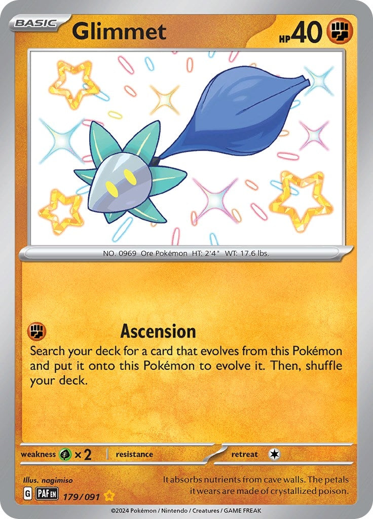 Image for Glimmet (179/091) (SV: Paldean Fates) - Pokemon