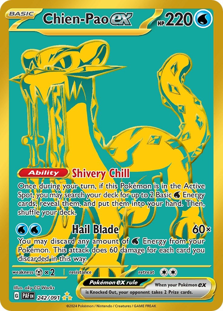 Image for Chien-Pao ex (242/091) (SV: Paldean Fates) - Pokemon