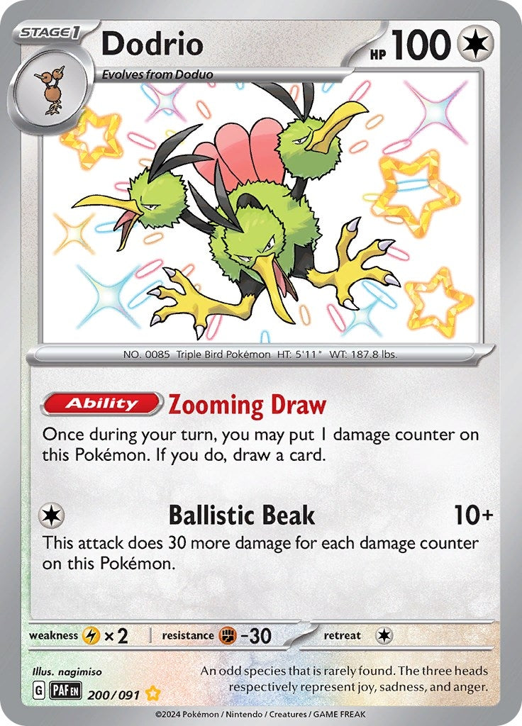 Image for Dodrio (200/091) (SV: Paldean Fates) - Pokemon