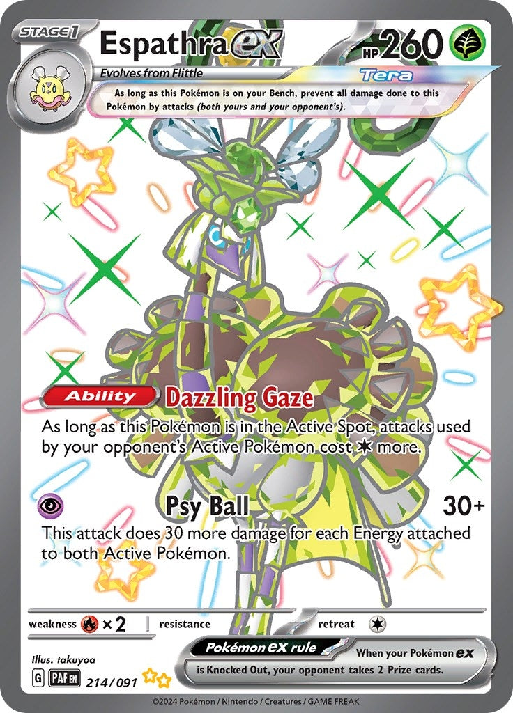 Image for Espathra ex (214/091) (SV: Paldean Fates) - Pokemon