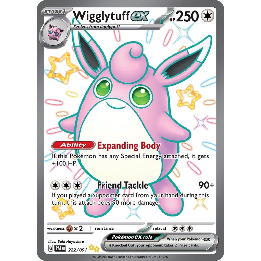 Wigglytuff ex (222/091) (SV: Paldean Fates) - PokeBox USA