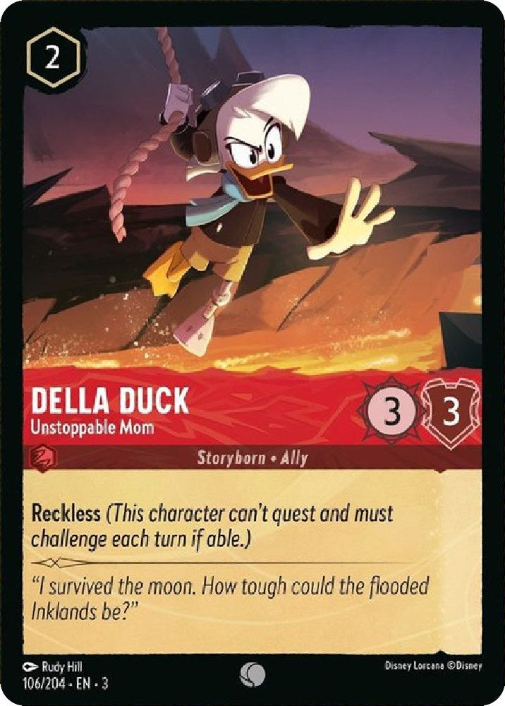 Image for Della Duck - Unstoppable Mom (106/204) (Into the Inklands) (3) - Disney Lorcana