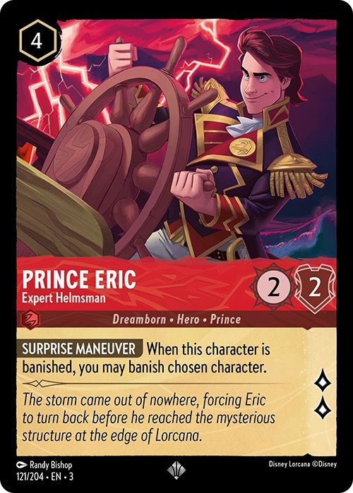 Image for Prince Eric - Expert Helmsman (121/204) (Into the Inklands) (3) - Disney Lorcana