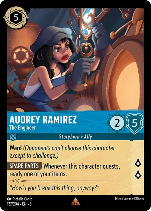 Image for Audrey Ramirez - The Engineer (137/204) (Into the Inklands) (3) - Disney Lorcana