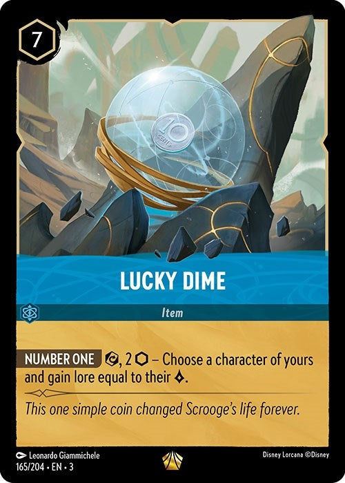 Image for Lucky Dime (165/204) (Into the Inklands) (3) - Disney Lorcana
