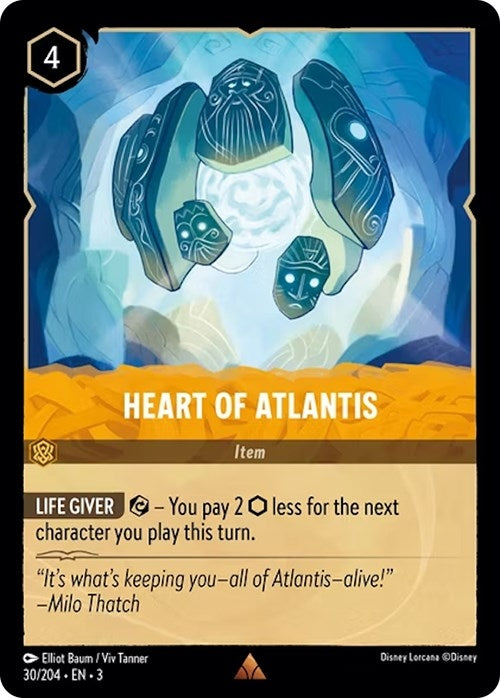 Image for Heart of Atlantis (30/204) (Into the Inklands) (3) - Disney Lorcana