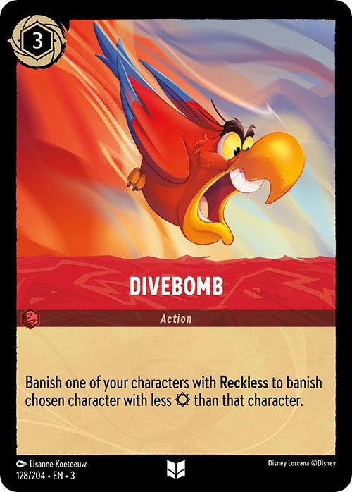 Image for Divebomb (128/204) (Into the Inklands) (3) - Disney Lorcana
