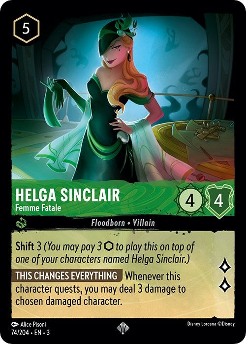 Image for Helga Sinclair - Femme Fatale (74/204) (Into the Inklands) (3) - Disney Lorcana